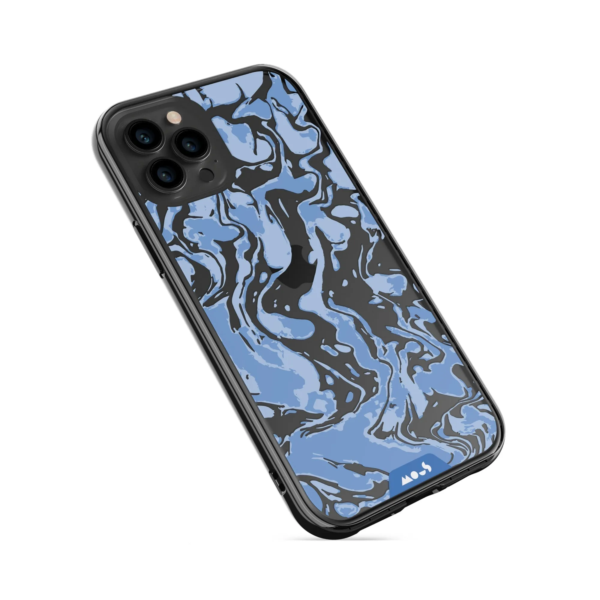 Marbled Sky Blue Printed Phone Case