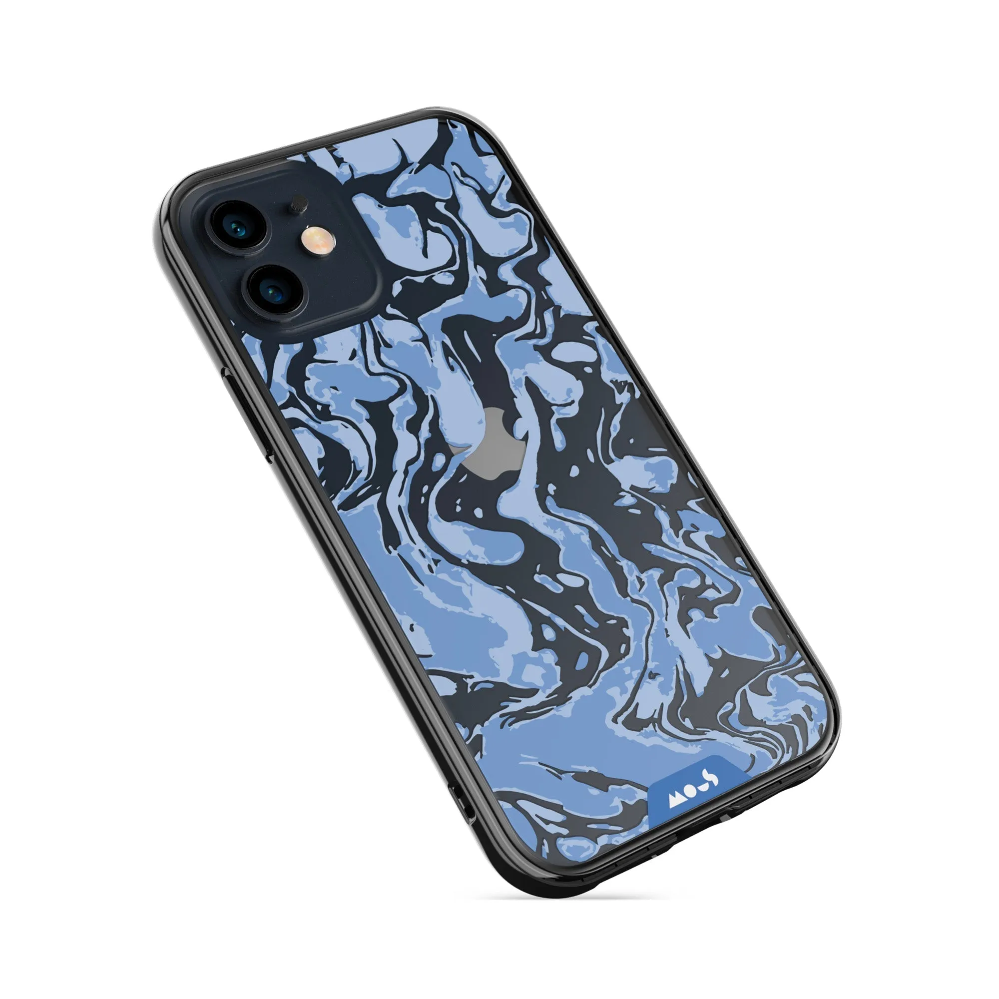 Marbled Sky Blue Printed Phone Case