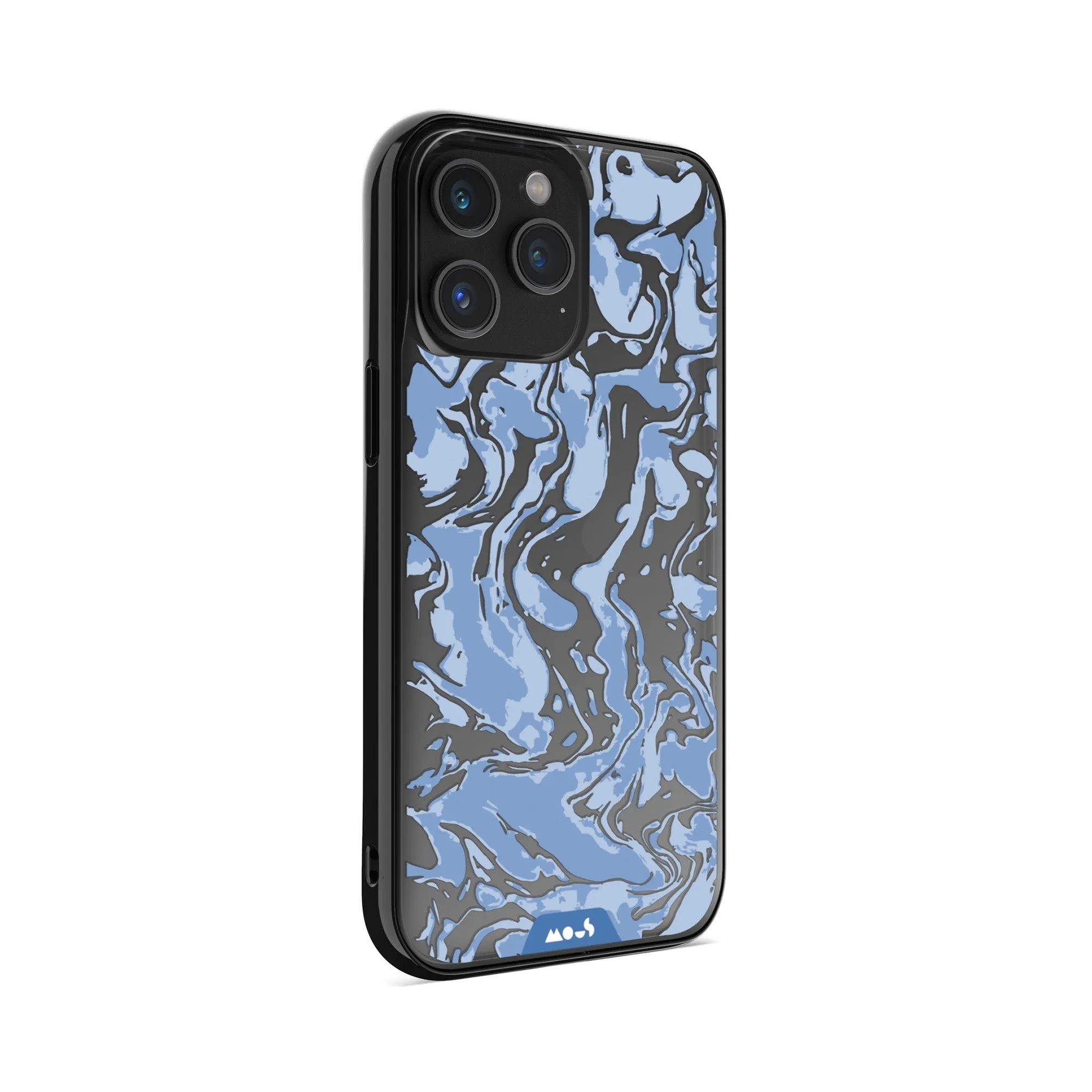 Marbled Sky Blue Printed Phone Case