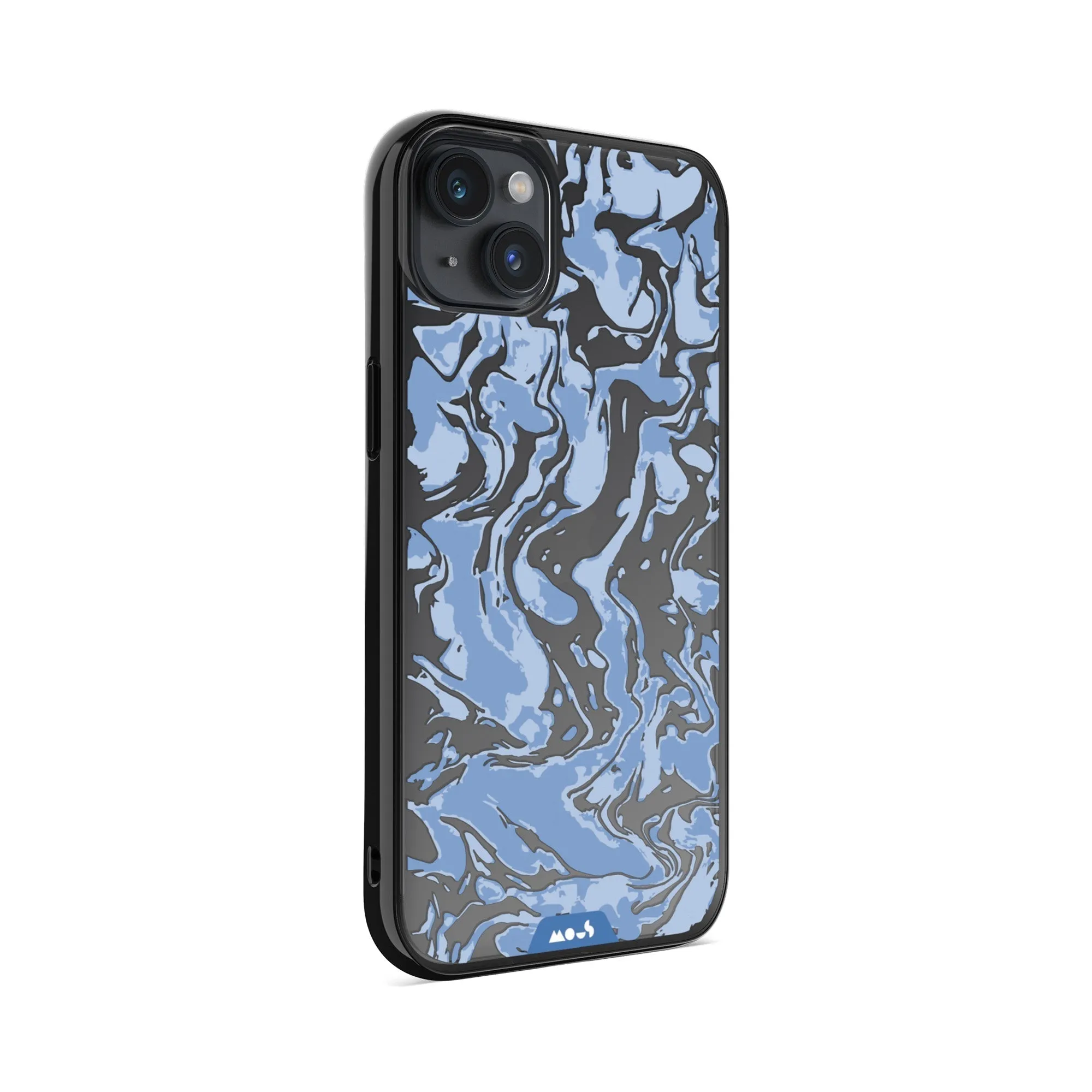 Marbled Sky Blue Printed Phone Case