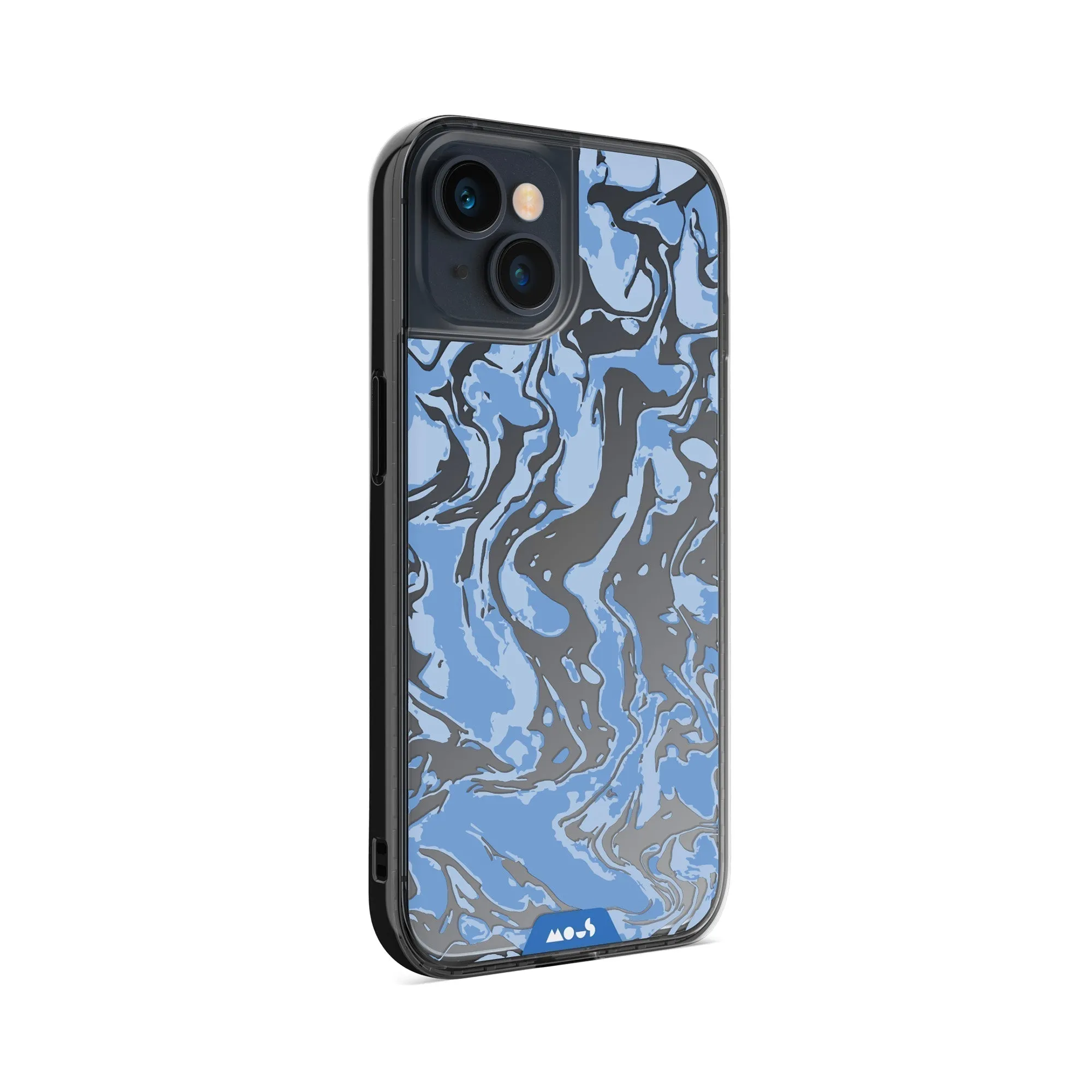 Marbled Sky Blue Printed Phone Case