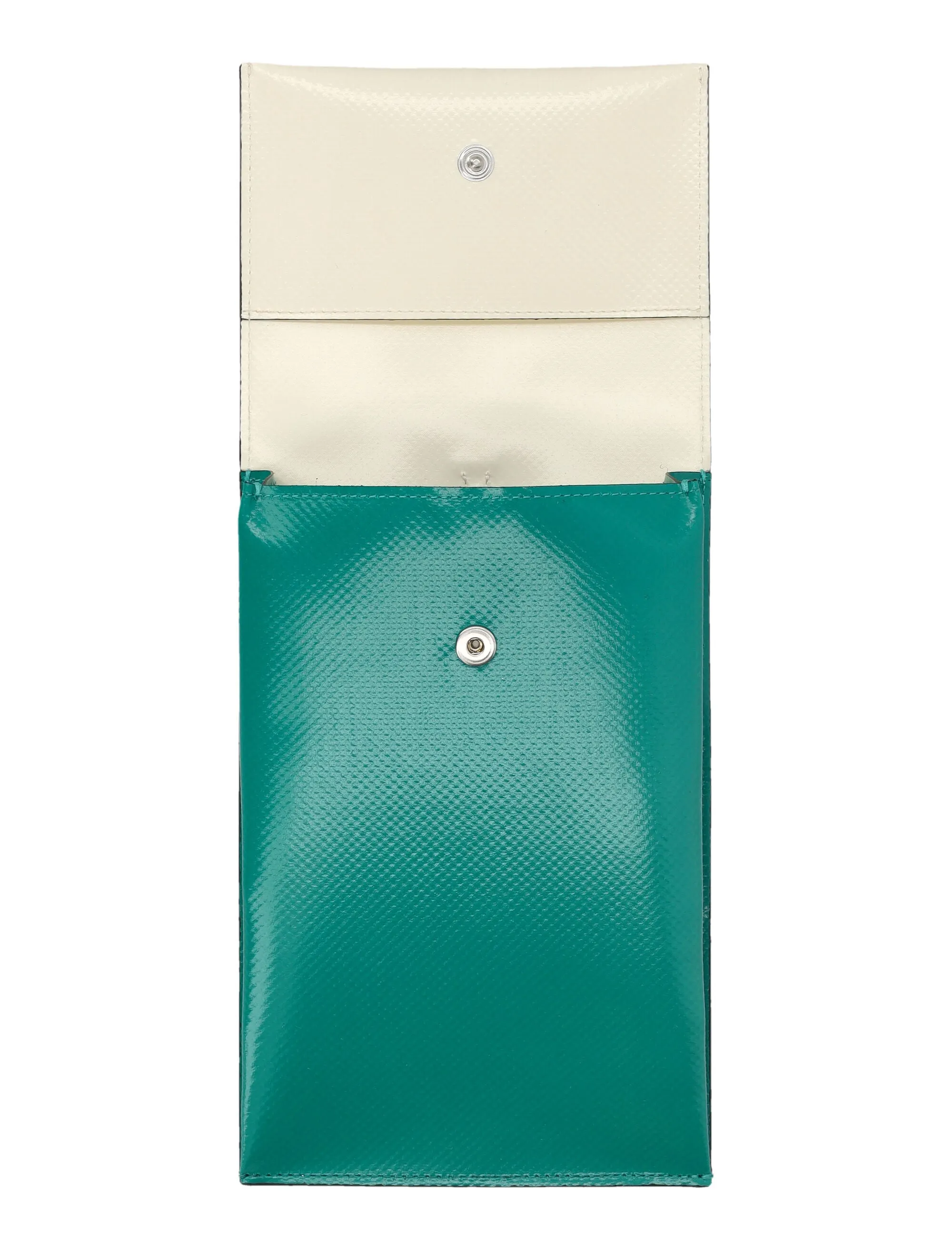 Marni Logo Printed Two Toned Strappy Phone Pouch