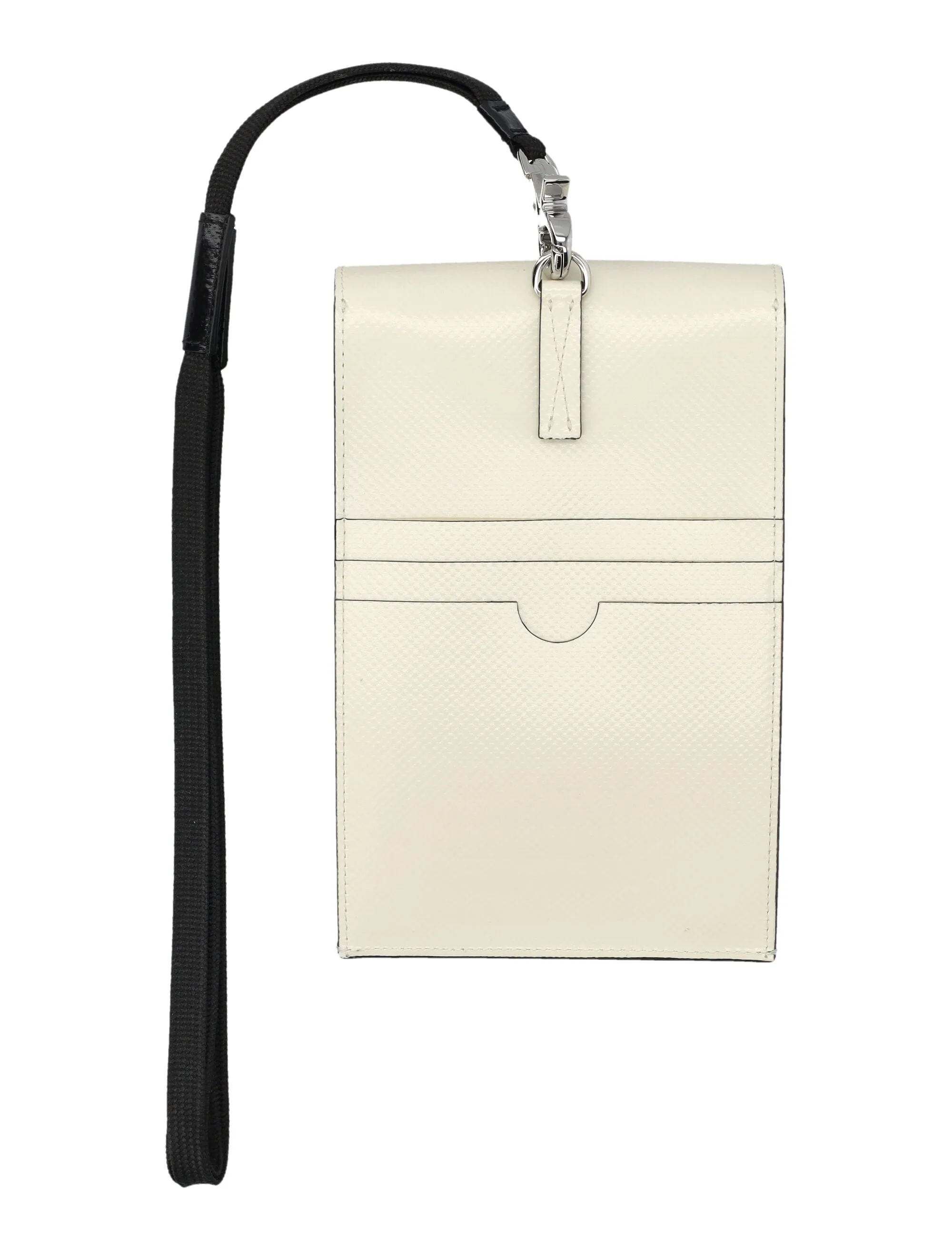 Marni Logo Printed Two Toned Strappy Phone Pouch
