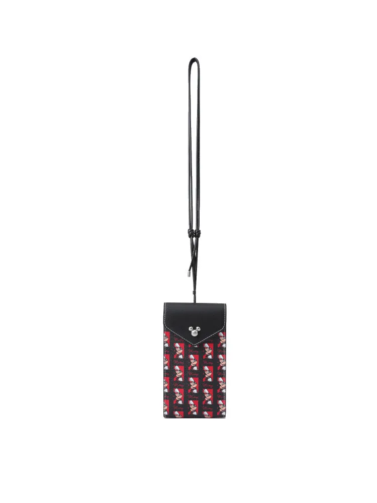 Mickey Mouse PVC with Leather Mobile Phone Bag