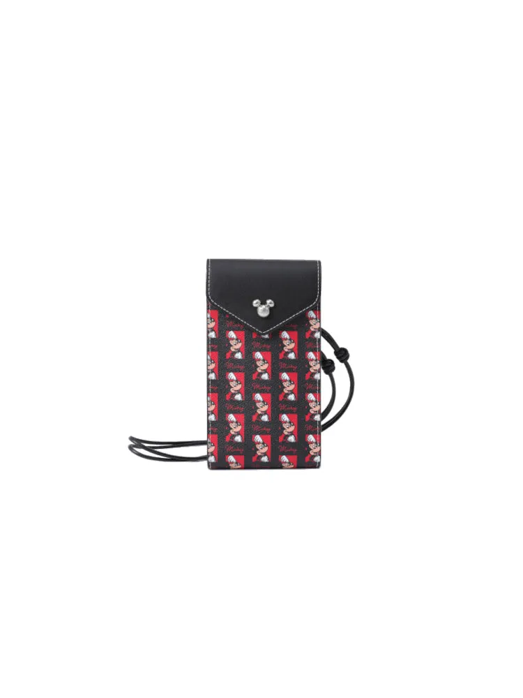 Mickey Mouse PVC with Leather Mobile Phone Bag