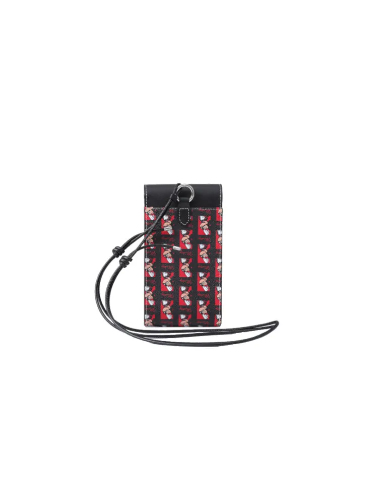 Mickey Mouse PVC with Leather Mobile Phone Bag