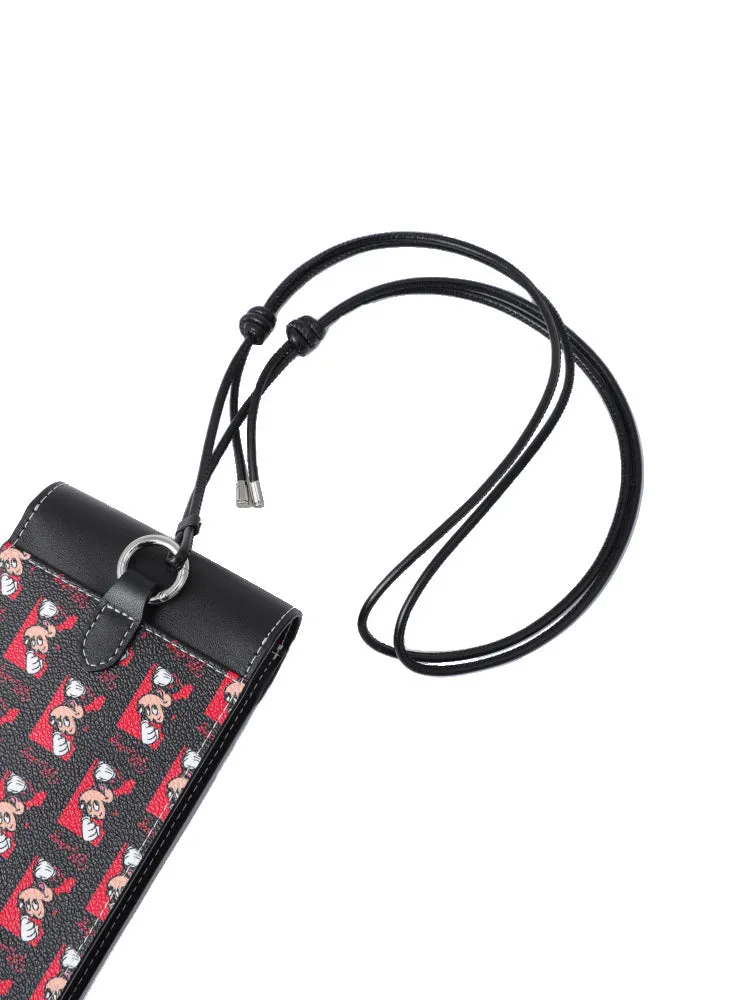 Mickey Mouse PVC with Leather Mobile Phone Bag