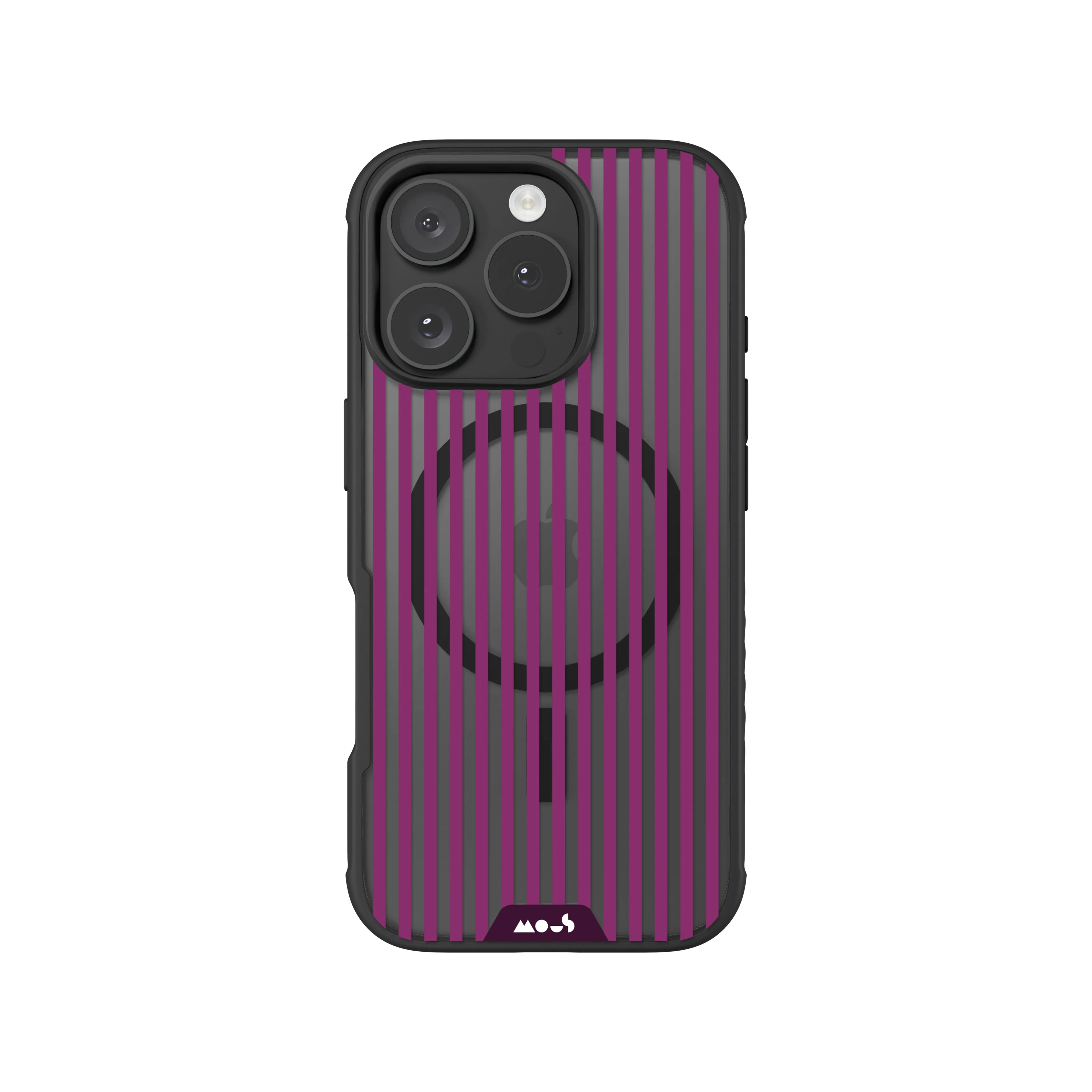 Mulberry Protective Phone Case - Clarity MagSafe x Pinstripe