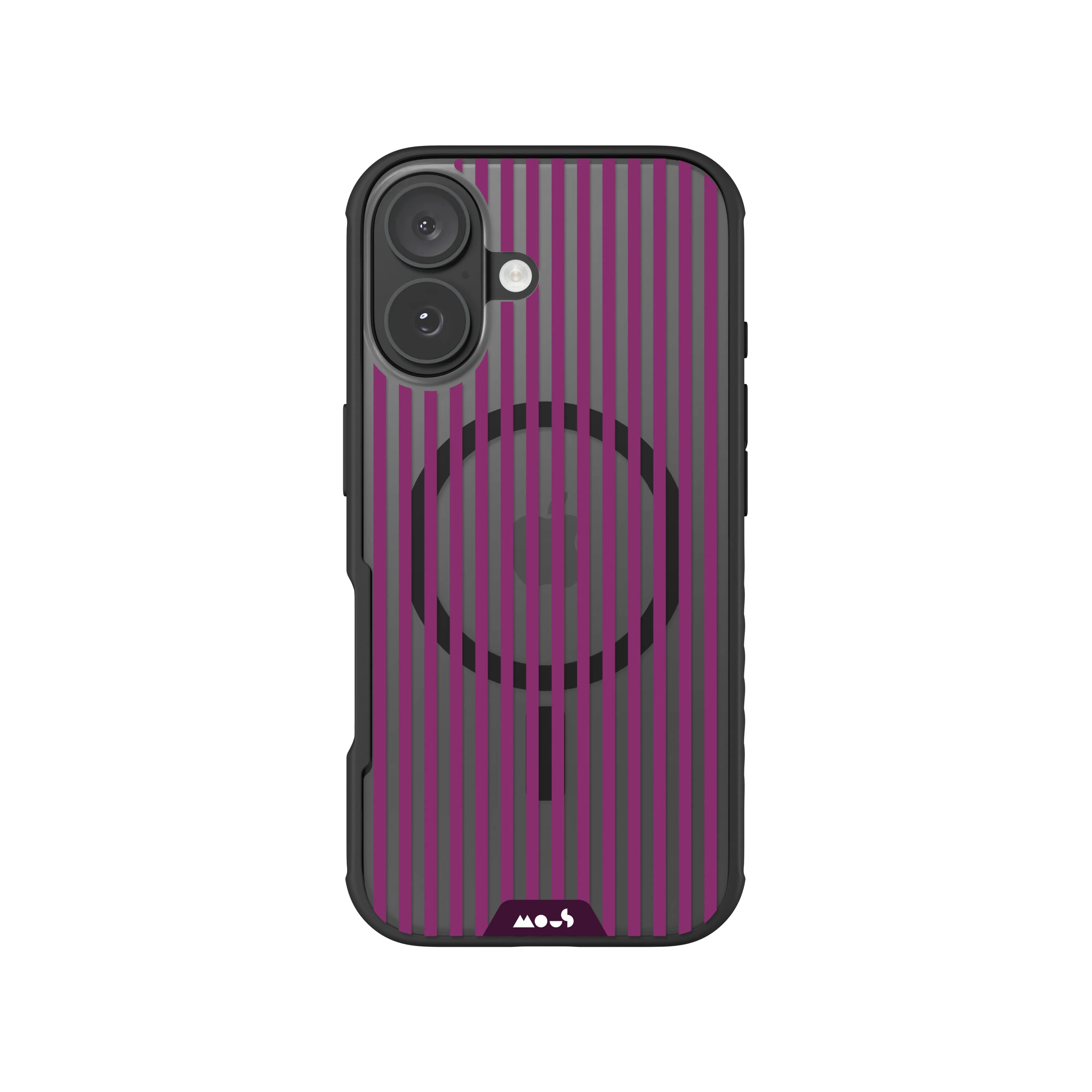 Mulberry Protective Phone Case - Clarity MagSafe x Pinstripe