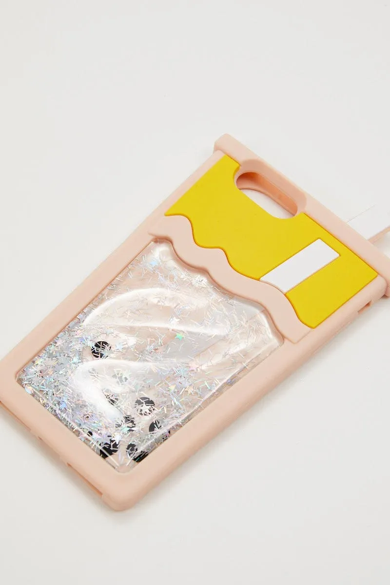 Multi Bubble Tea Glitter I Phone 11 Case