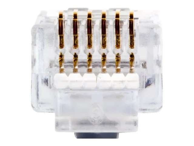 Platinum Tools EZ - Phone connector - RJ-11/RJ-12 (M) (pack of 100) 202026J
