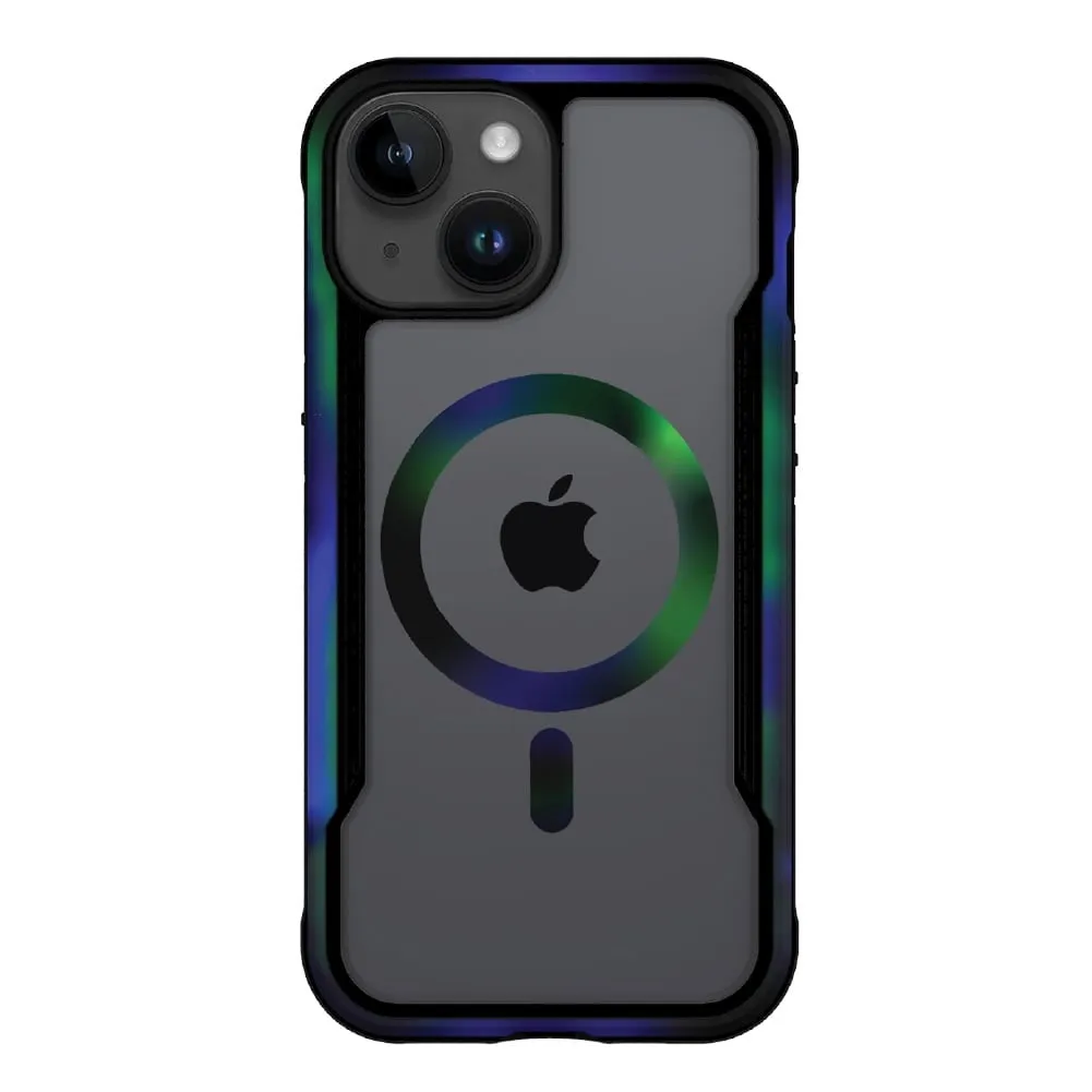 Raptic Shield RCIPH14ICMBK 2.0 MagSafe Shock-Resistant Case for iPhone 15/14/13, Black Onyx