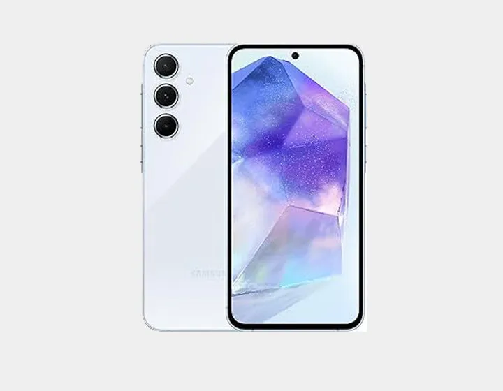 Samsung Galaxy A55 5G A556E Dual SIM 128GB ROM 8GB RAM GSM Unlocked - Awesome Ice blue