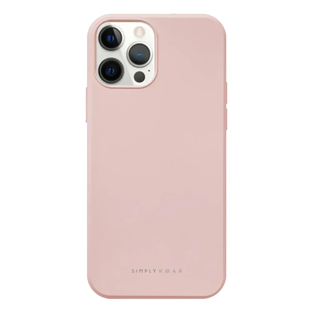 Simply ROAR Matt Case Cover iPhone 12/12 Pro (Black/Sky Blue/Right Pink)