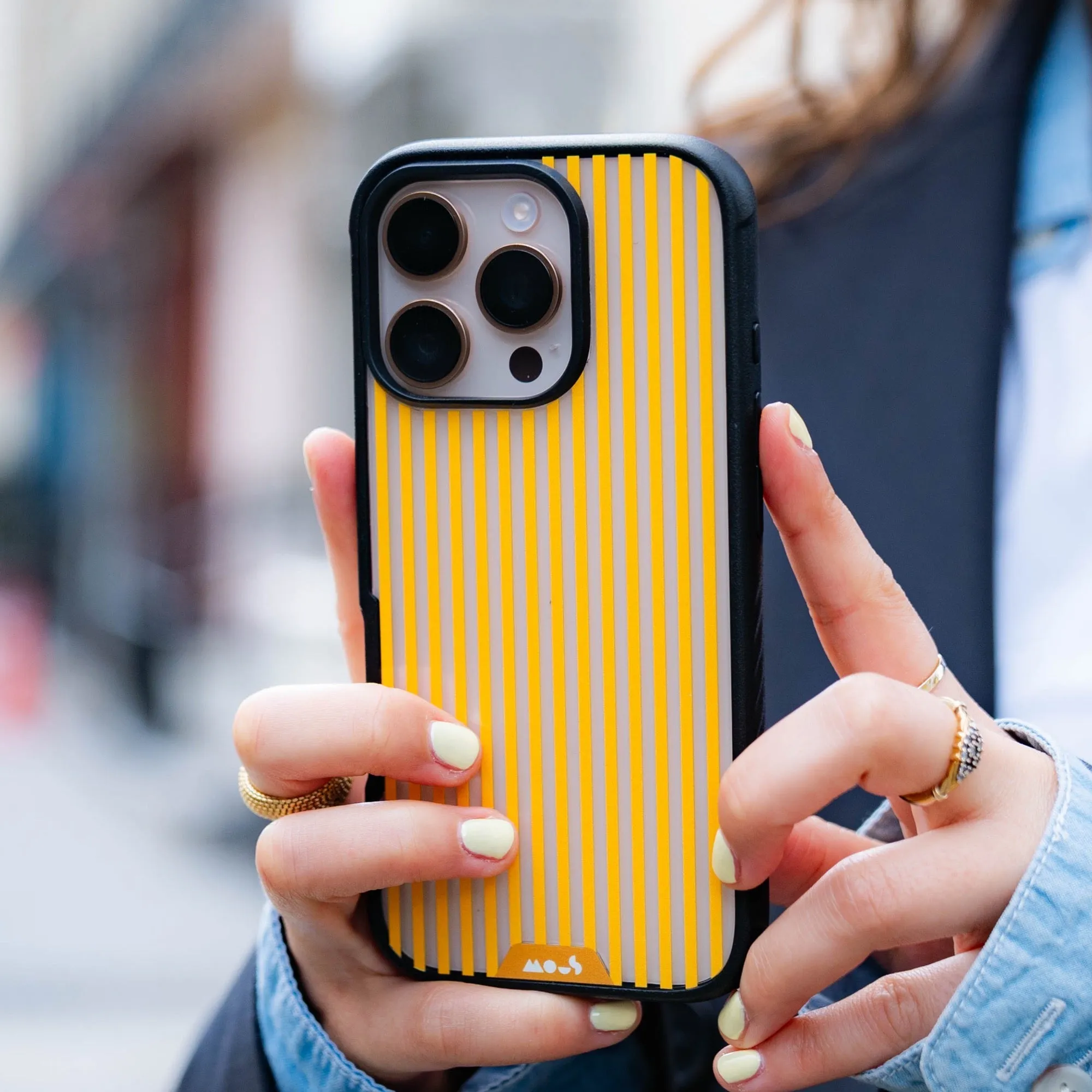 Solar Protective Phone Case - Clarity x Pinstripe