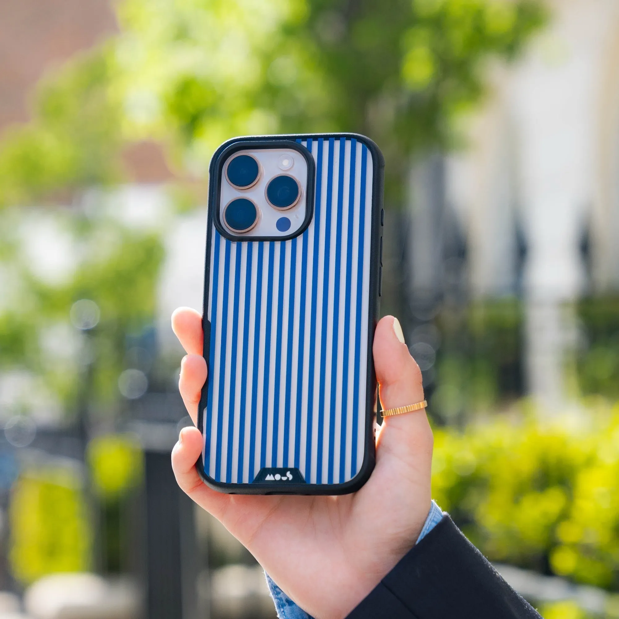 Storm Protective Phone Case - Clarity x Pinstripe