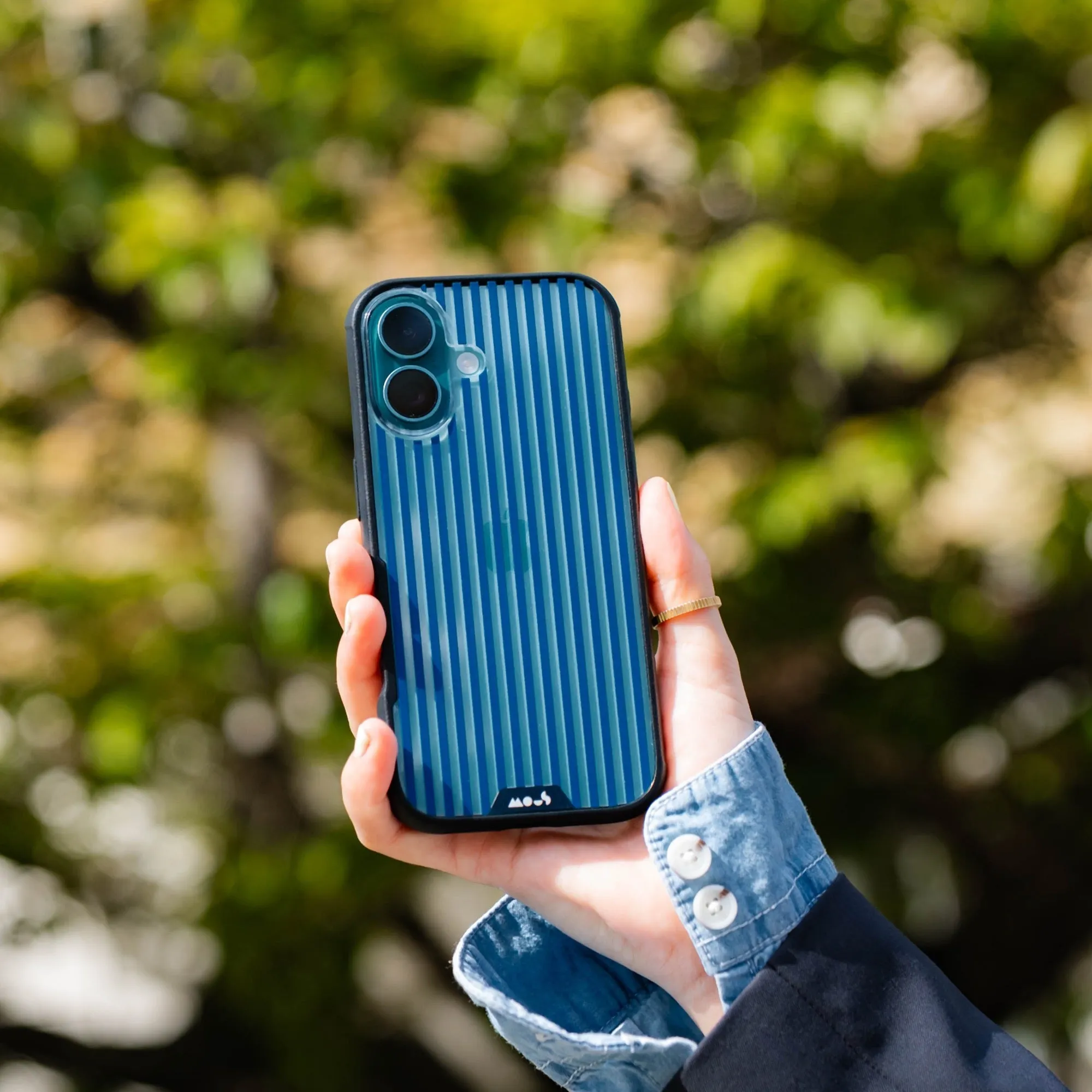 Storm Protective Phone Case - Clarity x Pinstripe
