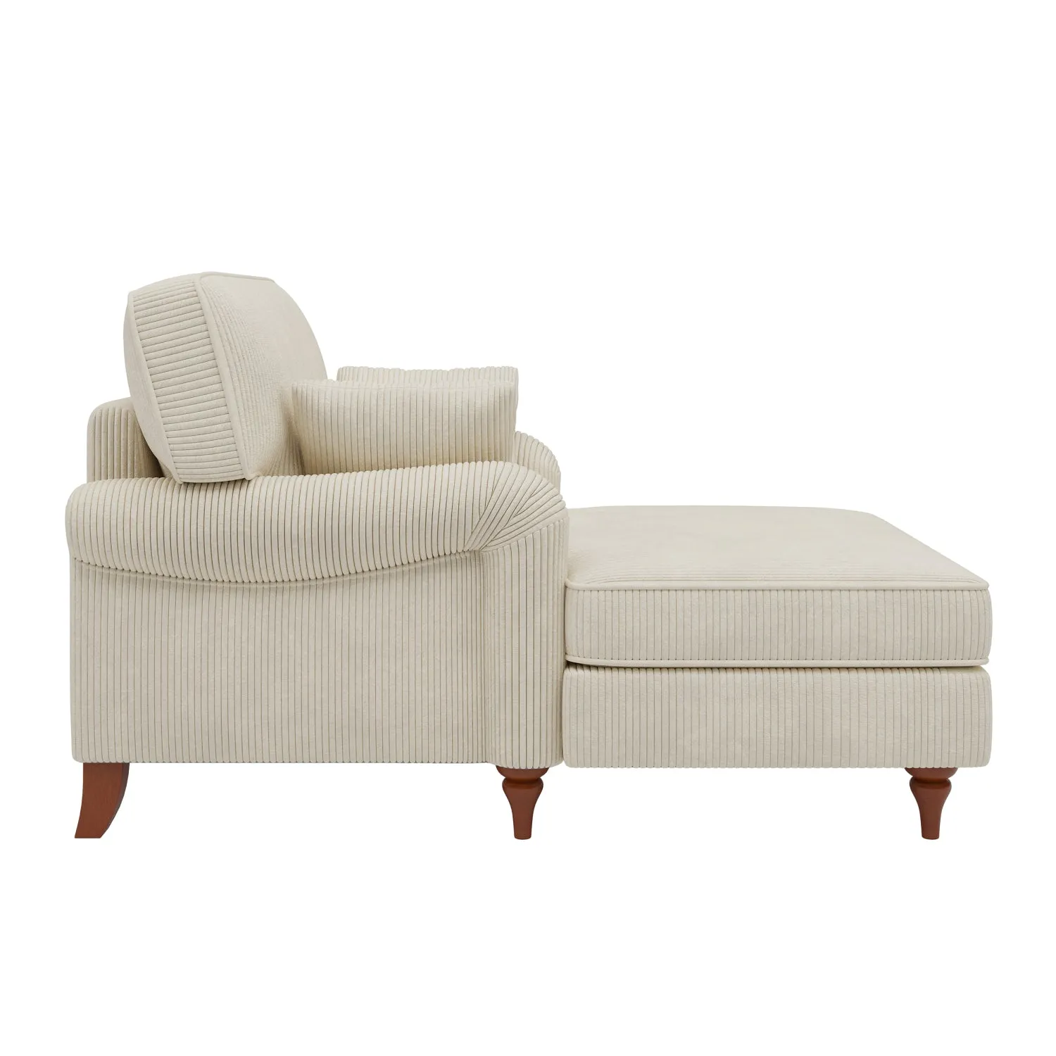 Streamdale Oversized Corduroy Chaise Lounge with Pillows