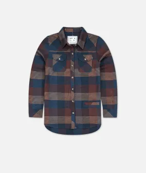 Tellulah Flannel Top - Burgundy