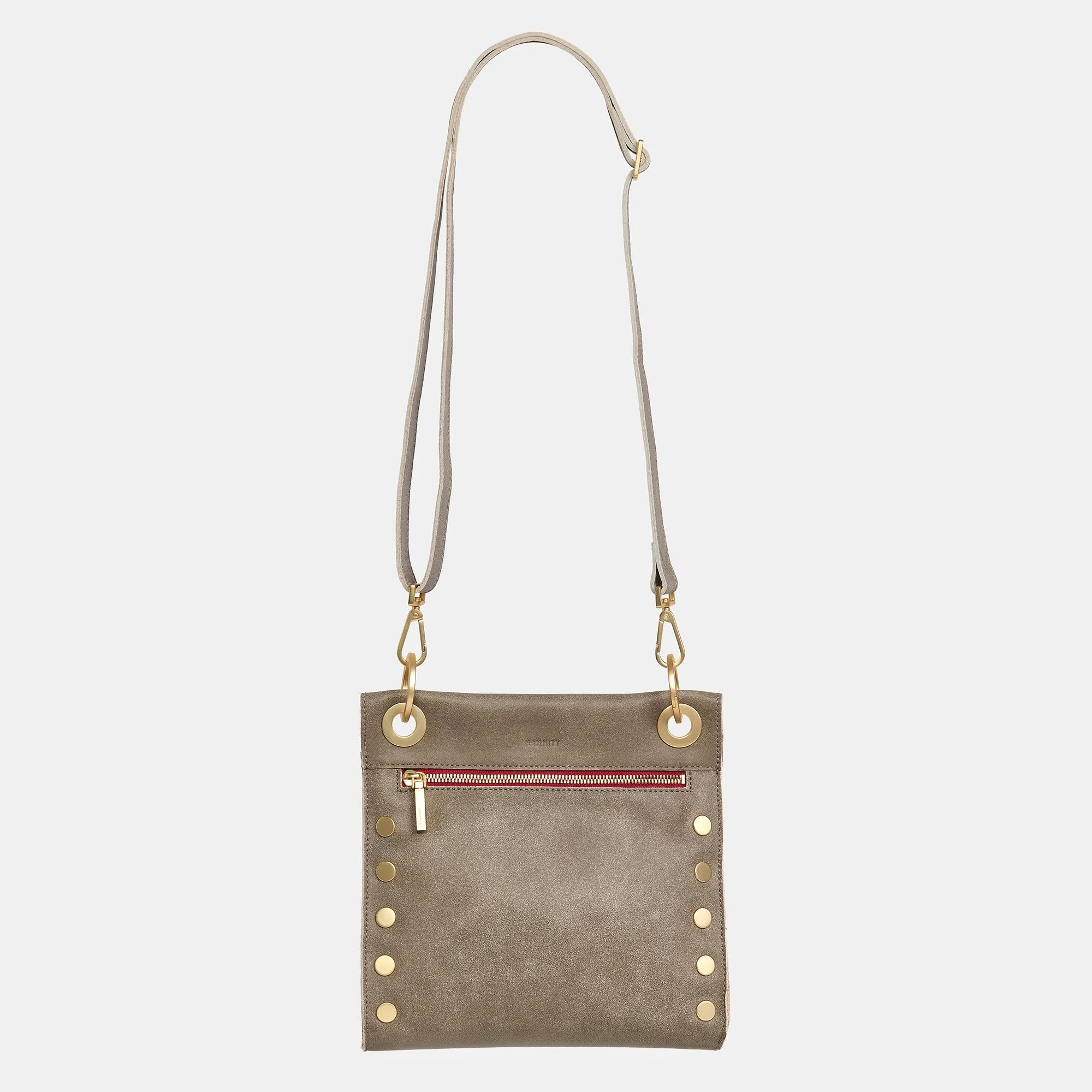 Tony | Pewter/Brushed Gold Red Zip | Med