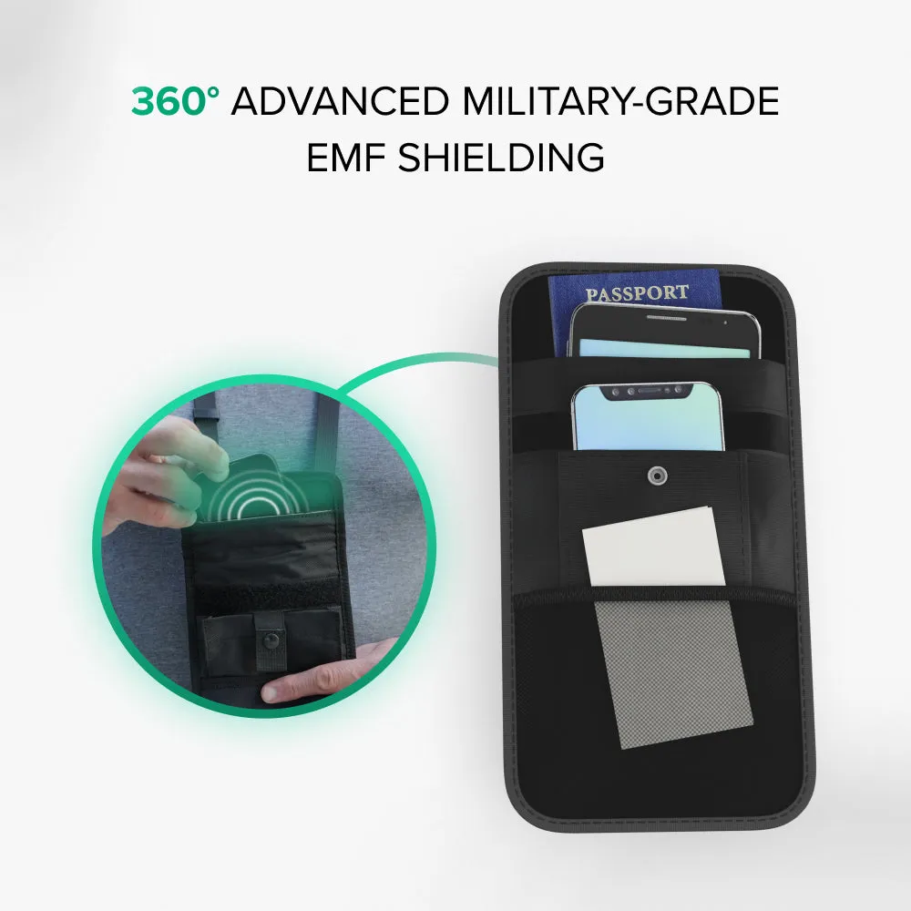Ultra Armor ConcealShield Cell Phone Faraday Travel Bag – EMF   RFID Blocking Privacy Pouch