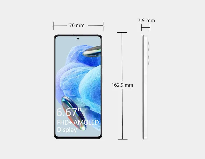 Xiaomi Redmi Note 12 Pro 5G Dual SIM 256GB ROM 8GB RAM GSM Unlocked - White